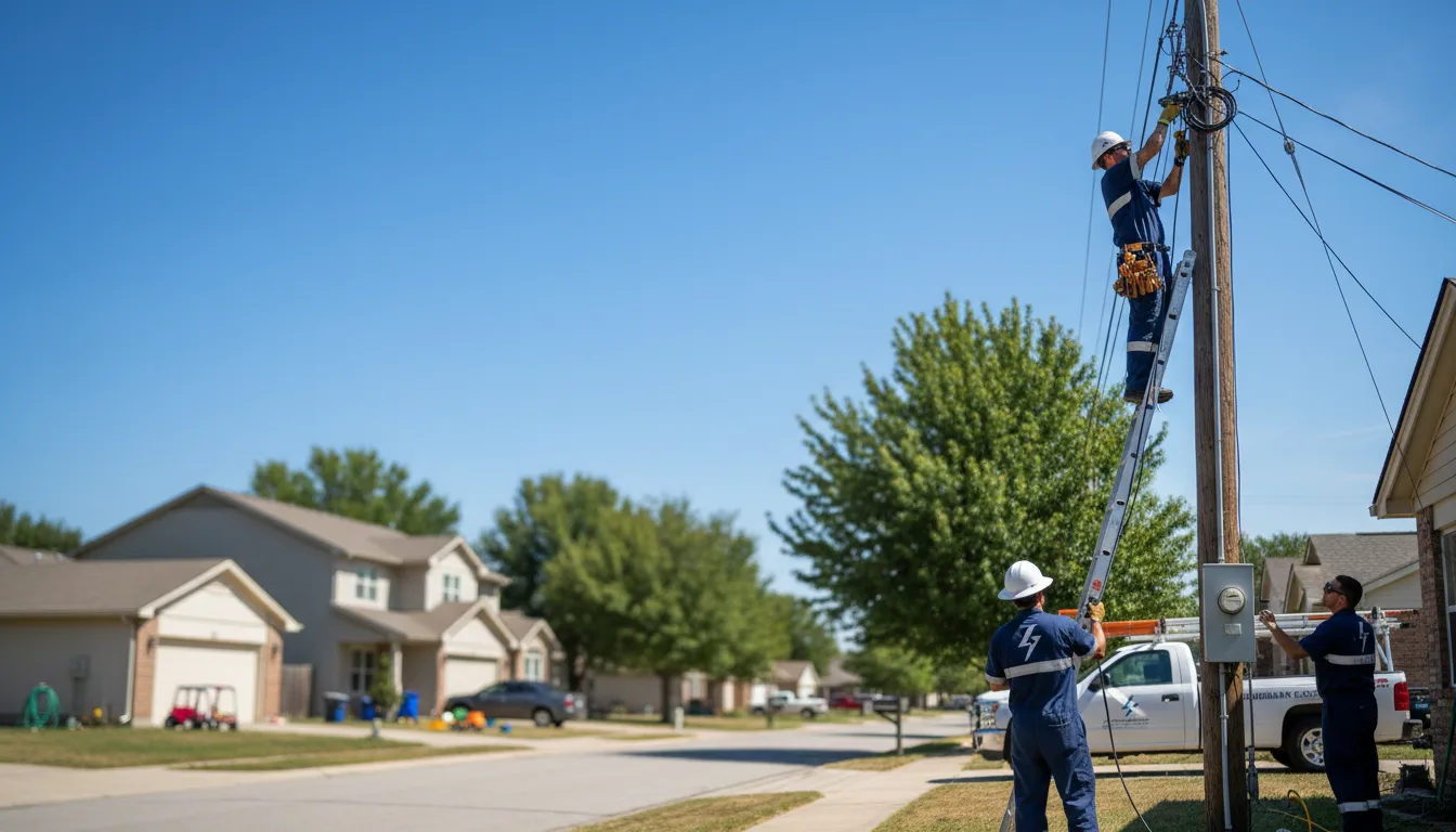 Residential electrician providing installation services in Glenwood, IL